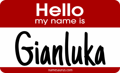 Hello my name is Gianluka png download