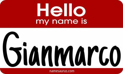 Hello my name is Gianmarco png download