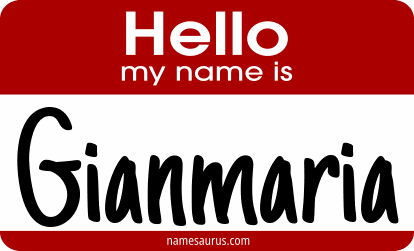 Hello my name is Gianmaria png download