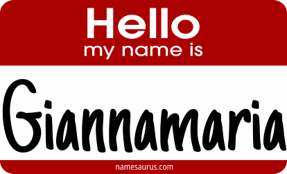 Hello my name is Giannamaria png download