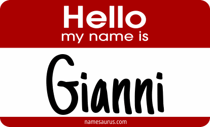 Hello my name is Gianni png download