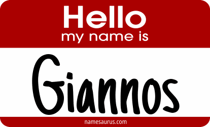 Hello my name is Giannos png download