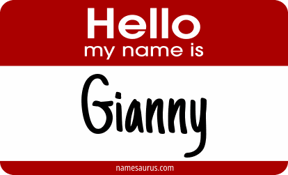 Hello my name is Gianny png download