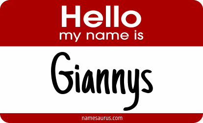 Hello my name is Giannys png download