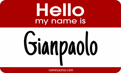 Hello my name is Gianpaolo png download