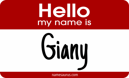 Hello my name is Giany png download