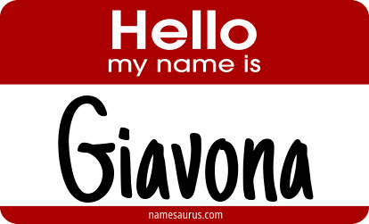 Hello my name is Giavona png download