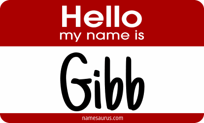 Hello my name is Gibb png download