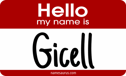 Hello my name is Gicell png download
