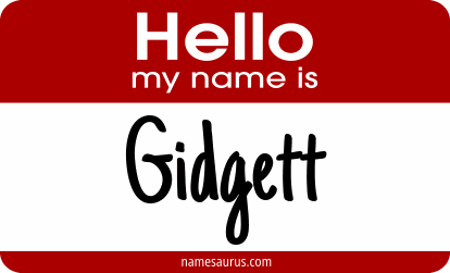Hello my name is Gidgett png download