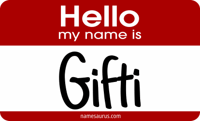 Hello my name is Gifti png download