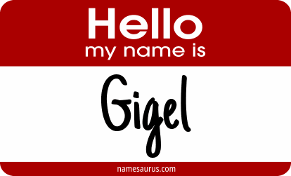 Hello my name is Gigel png download