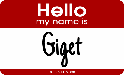 Hello my name is Giget png download