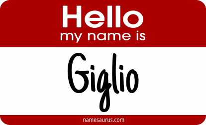 Hello my name is Giglio png download