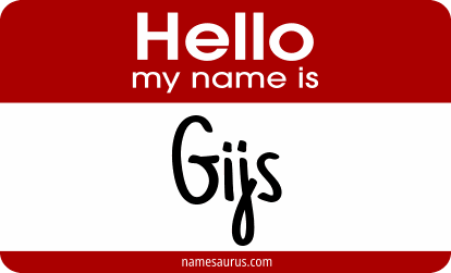 Hello my name is Gijs png download