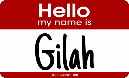 Hello my name is Gilah png download