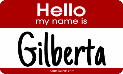 Hello my name is Gilberta png download