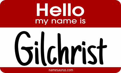 Hello my name is Gilchrist png download