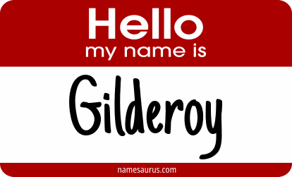Hello my name is Gilderoy png download