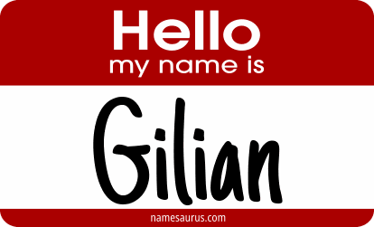 Hello my name is Gilian png download
