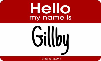 Hello my name is Gillby png download