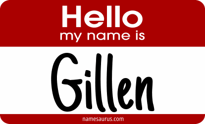Hello my name is Gillen png download