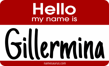 Hello my name is Gillermina png download
