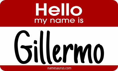 Hello my name is Gillermo png download