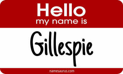Hello my name is Gillespie png download