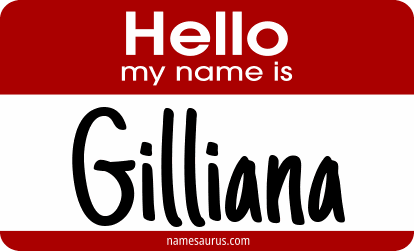 Hello my name is Gilliana png download