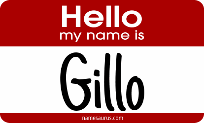 Hello my name is Gillo png download