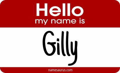 Hello my name is Gilly png download
