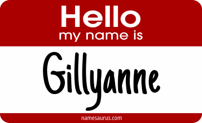 Hello my name is Gillyanne png download