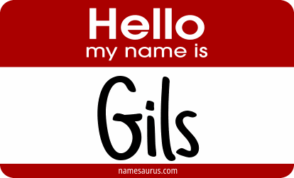 Hello my name is Gils png download