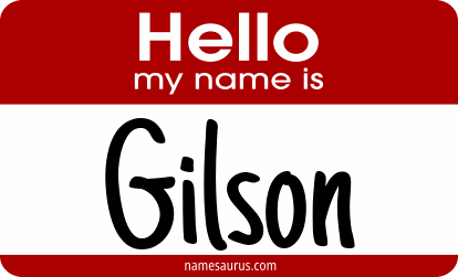 Hello my name is Gilson png download