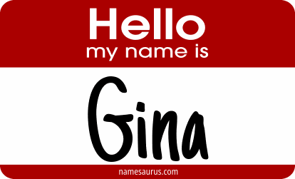 Hello my name is Gina png download