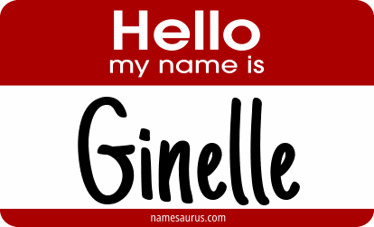 Hello my name is Ginelle png download