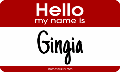 Hello my name is Gingia png download