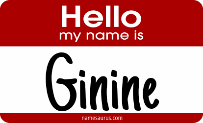 Hello my name is Ginine png download