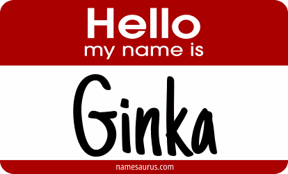 Hello my name is Ginka png download