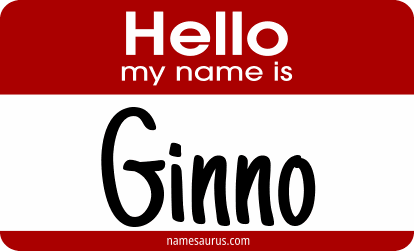 Hello my name is Ginno png download