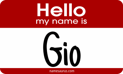 Hello my name is Gio png download
