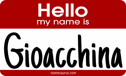 Hello my name is Gioacchina png download