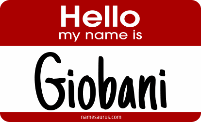 Hello my name is Giobani png download
