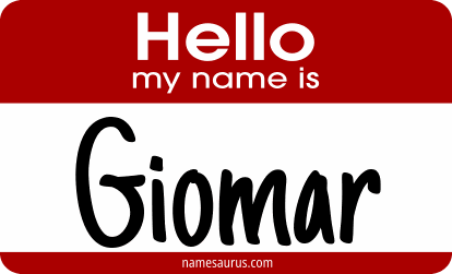 Hello my name is Giomar png download