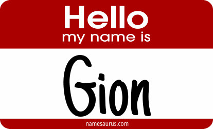 Hello my name is Gion png download