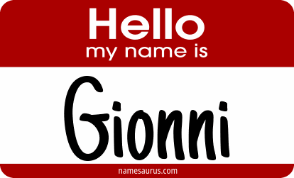 Hello my name is Gionni png download