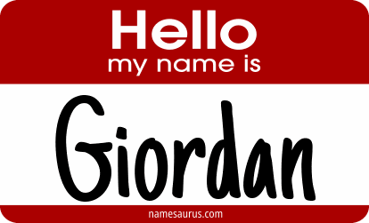 Hello my name is Giordan png download
