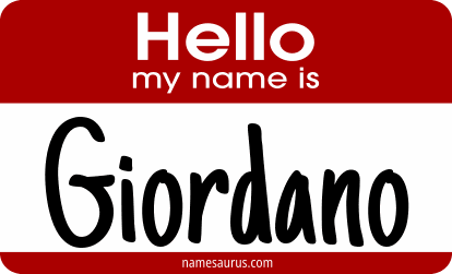 Hello my name is Giordano png download