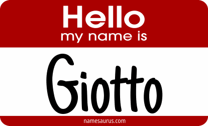 Hello my name is Giotto png download